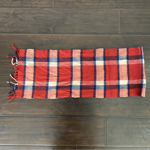 UGG Quality Tex Woolmark Australia Merino Wool Multicolor Check Pattern Scarf - Picture 1 of 5